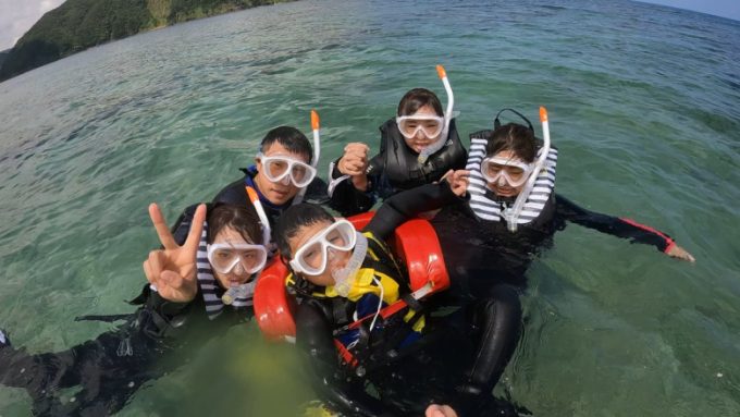 Enjoy snorkeling with the family